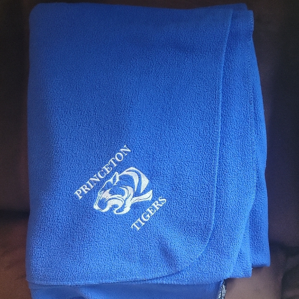 Princeton Tigers Blue Fleece Throw